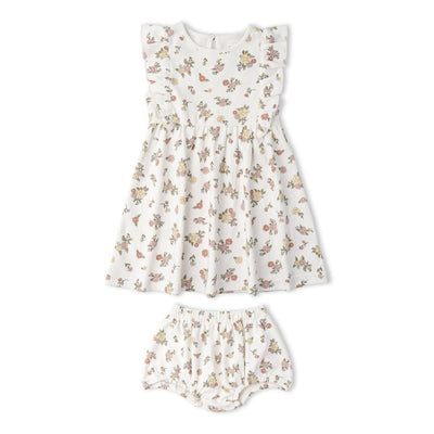 Makemake Organics Organic Flutter Dress - Meadow