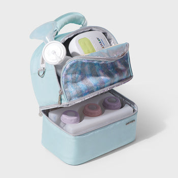 SUNVENO Insulated Lunch Box Double Deck Cooler Bag