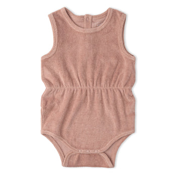 Makemake Organics Organic Clinch Romper - Clay