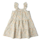 Makemake Organics Organic Ruffle Tiered Dress - Bloomfield
