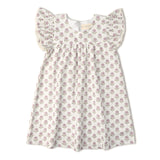 Makemake Organics Organic Short Sleeve Flutter Dress - Lavender