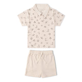 Makemake Organics Organic Collar Tee & Shorts Set - Rodeo