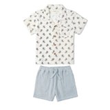 Makemake Organics Organic Shirt & Shorts Set - Poppy