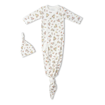 Makemake Organics Organic Kimono Knotted Sleep Gown - Meadow