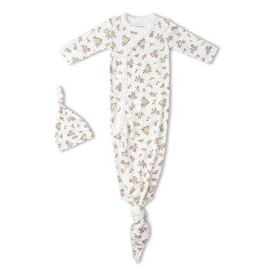 Makemake Organics Organic Kimono Knotted Sleep Gown - Meadow