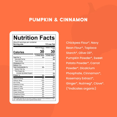 Pumpkin & Cinnamon Organic Grain Free Puffs 6+Month