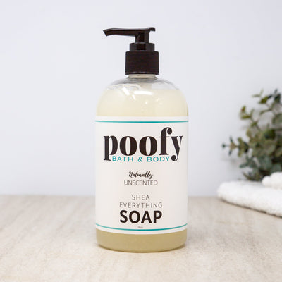 Poofy Organics Naturally Unscented Shea Everything Soap