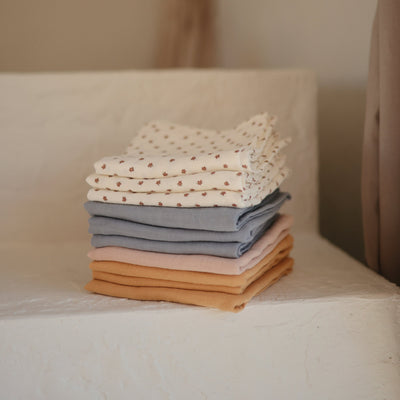 Mushie Organic Cotton Muslin Cloths 3-Pack
