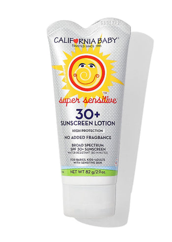 California Baby Super Sensitive Mineral Sunscreen SPF 30+ – Fragrance-Free Sun Protection for Sensitive Skin
