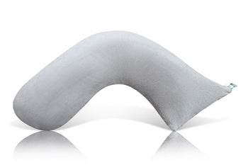 Luna Lullaby Nursing Pillow - Grey Smooth