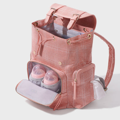 SUNVENO Tweed Diaper Backpack