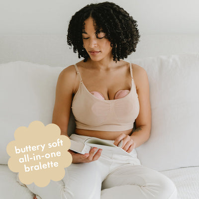BOOBIE Hands-Free Pumping & Nursing Bralette – Wireless Postpartum Comfort