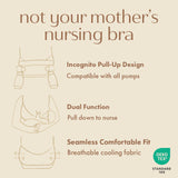 BOOBIE Hands-Free Pumping & Nursing Bralette – Wireless Postpartum Comfort