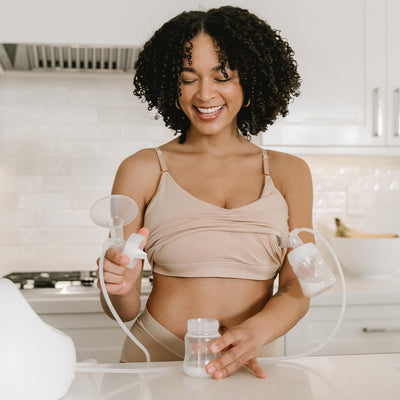 BOOBIE Hands-Free Pumping & Nursing Bralette – Wireless Postpartum Comfort