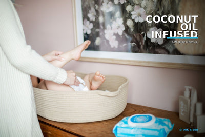 Stork & Sun PFAS-Free Baby Wipes – 16 Pack (960 Wipes, 3-Month Supply)