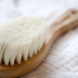 Natural Baby Hair Brush with Goat Wool Bristles