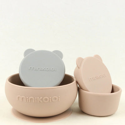 Suction Silicone Snack Cups with Lid – 135ml Food-Grade BLW Storage Set (2.9 in)