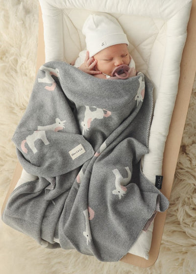 Knit Unicorn Blanket