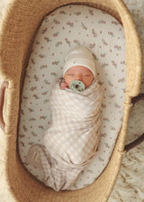 Checkered Knit Baby Blanket