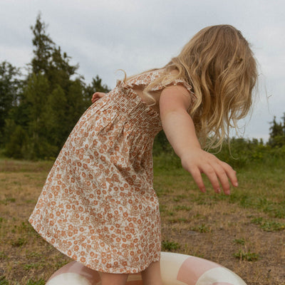 Makemake Organics Organic Smocked Sundress - Sienna