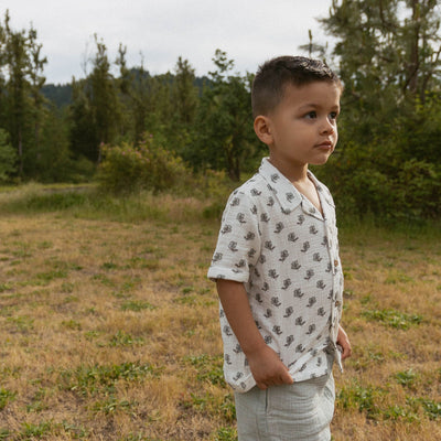 Makemake Organics Organic Shirt & Shorts Set - Poppy