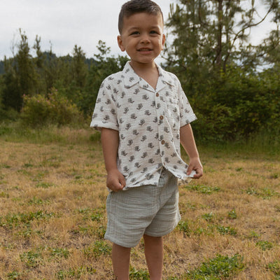 Makemake Organics Organic Shirt & Shorts Set - Poppy