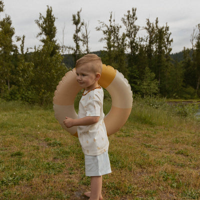 Makemake Organics Organic Tee & Shorts Set - Ice Cream