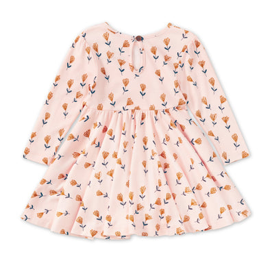 Apple Park Bamboo Blend L/S Twirly Tee Dress - Wild at Heart
