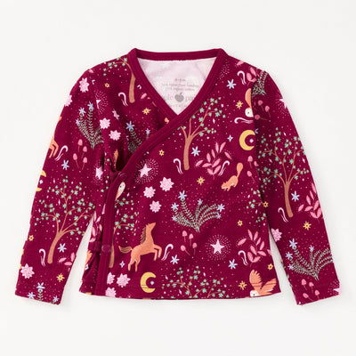 Apple Park Layette Kimono Jacket - Woodland Dreams