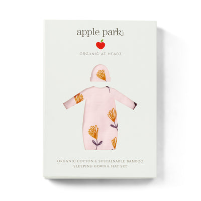 Apple Park Bamboo Blend Hat & Sleepgown Set - Wild at Heart