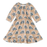 Apple Park Bamboo Blend L/S Ruffle Dress - Chill Quill