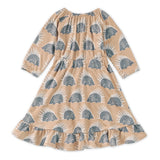Apple Park Bamboo Blend L/S Ruffle Dress - Chill Quill