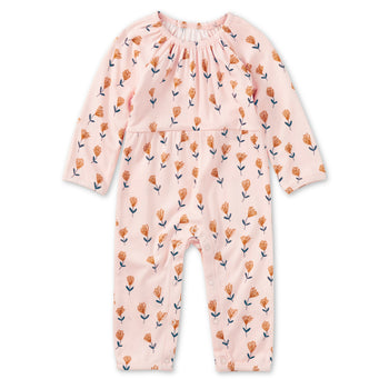 Apple Park Bamboo Blend L/S Gathered Romper - Wild at Heart