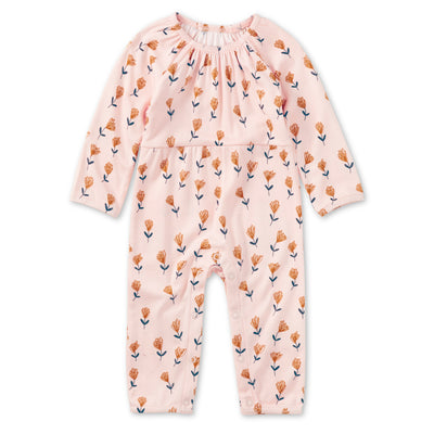 Apple Park Bamboo Blend L/S Gathered Romper - Wild at Heart