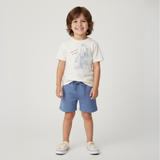 Makemake Organics Organic Graphic Tee & Shorts Set - New York