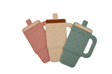 Tumbler Teether with Silicone Pacifier Clip