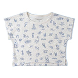 Makemake Organics Organic Drop Shoulder Tee & Shorts Set - Coastal