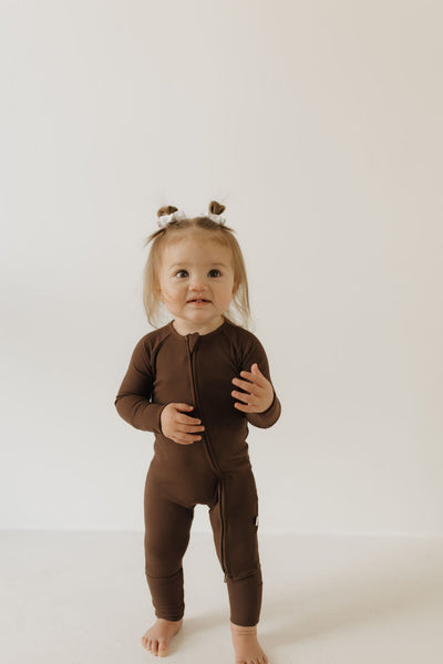 Bamboo Zip Pajamas | Coffee Bean