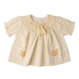 Makemake Organics Organic Smocked Top & Shorts Set - Butter Yellow