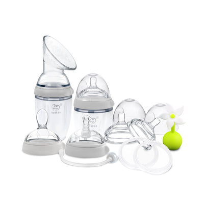 Haakaa Generation 3 Premium Pack 5-in-1 Silicone Breast Pump & Feeding System