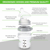 Haakaa Gen. 3 Silicone Orthodontic Anti-Colic Bottle Nipple Attachment (Slow/Medium/Variable Flow)