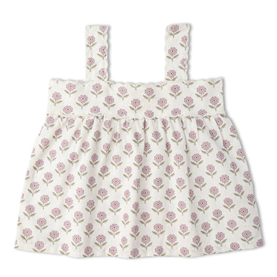 Makemake Organics Organic Scalloped Top & Bloomers Set - Lavender