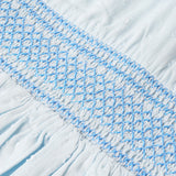 Makemake Organics Organic Smocked Collar Dress - Light Blue