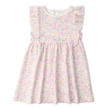 Makemake Organics Organic Flutter Dress - Peony