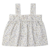 Makemake Organics Organic Scalloped Top & Bloomers Set - Tulle Floral