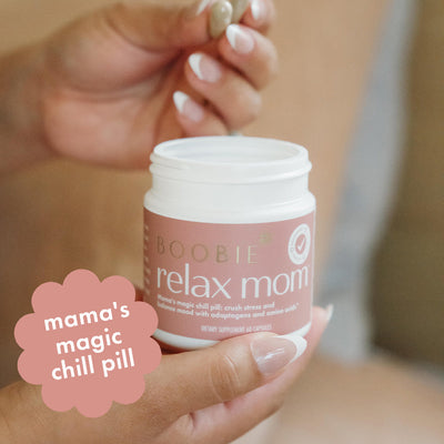 BOOBIE Relax Mom – Mood, Stress & Focus Support Supplement for Moms