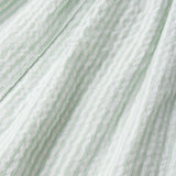 Makemake Organics Organic Cross Back Dress - Basil Stripes