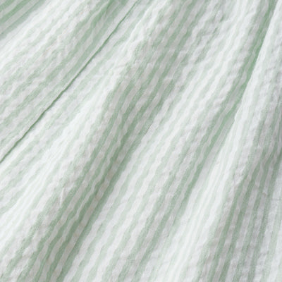 Makemake Organics Organic Cross Back Dress - Basil Stripes
