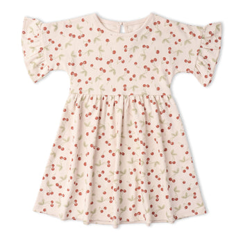 Makemake Organics Organic Dolman Sleeve Dress - Cherry