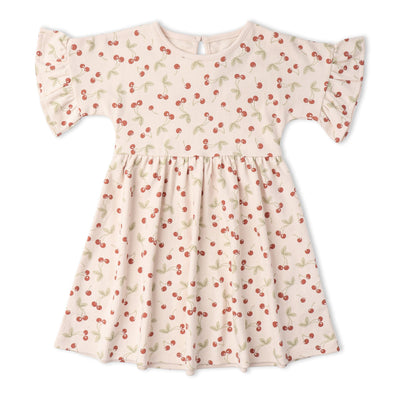 Makemake Organics Organic Dolman Sleeve Dress - Cherry